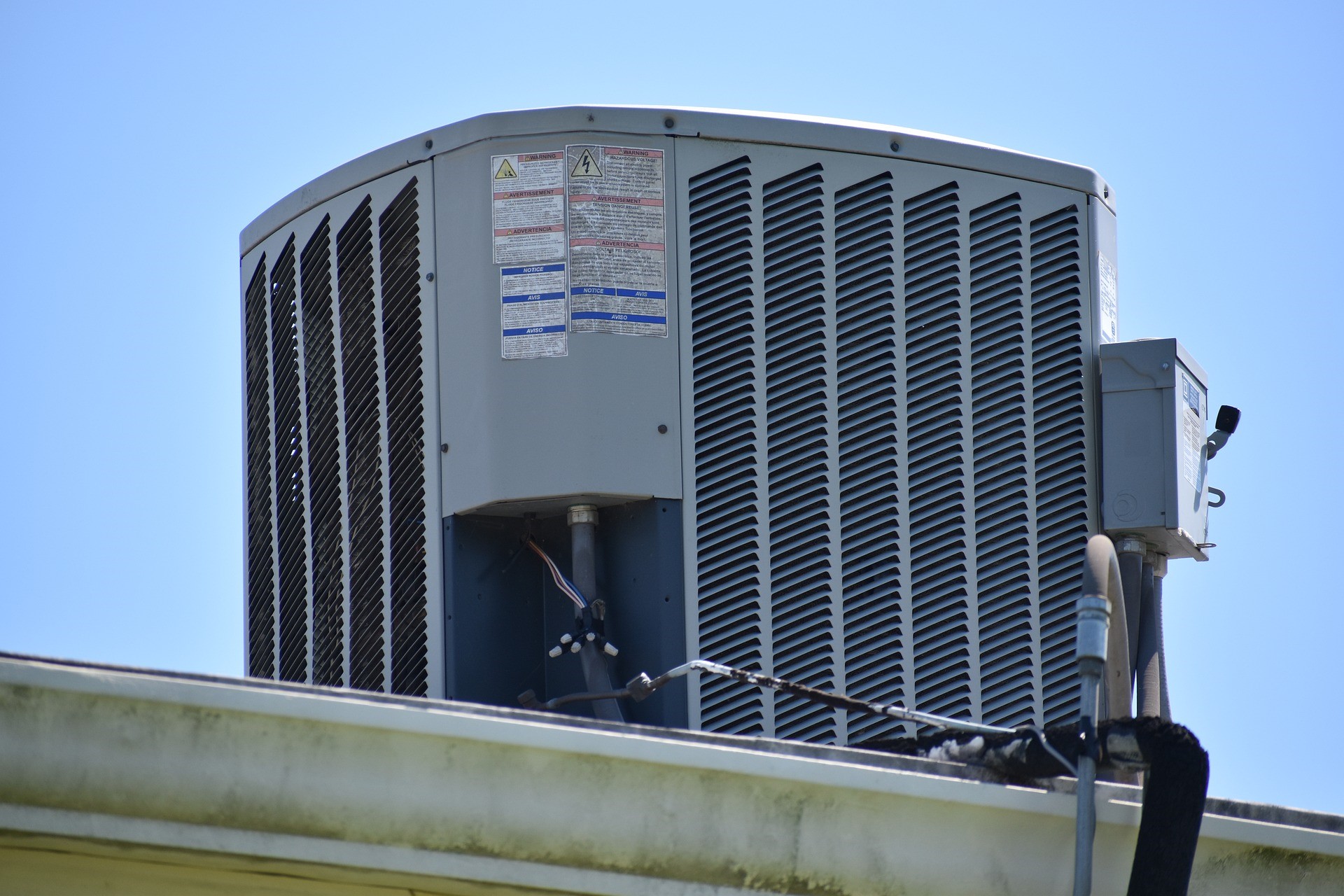 HVAC unit on rooftop